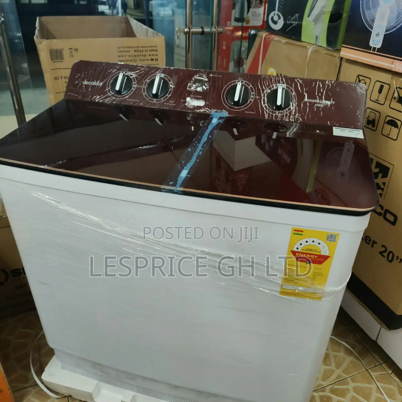 Monster Performance 15kg Twin Tub Washing Machine From Decakila