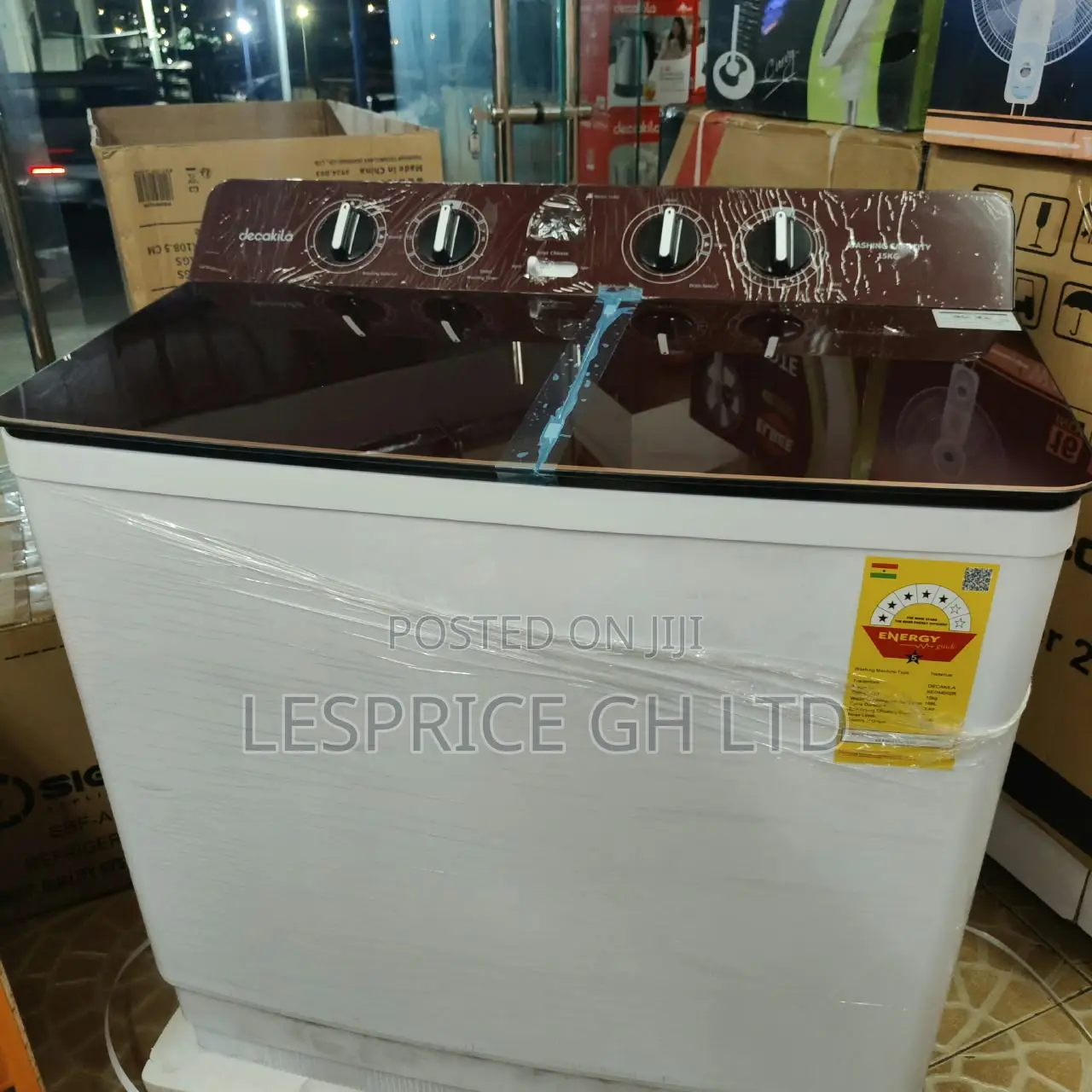 Monster Performance 15kg Twin Tub Washing Machine From Decakila