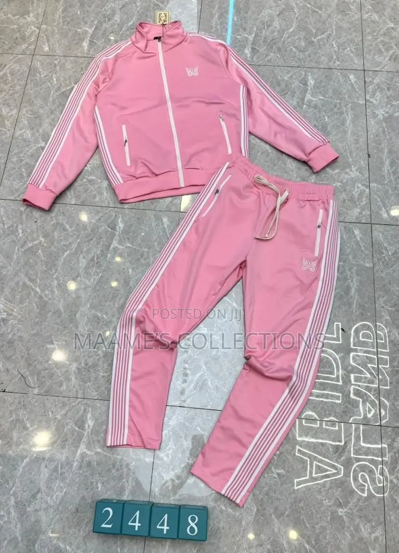 Men’s Designer Needles Butterfly Embroidery Logo Tracksuit Set