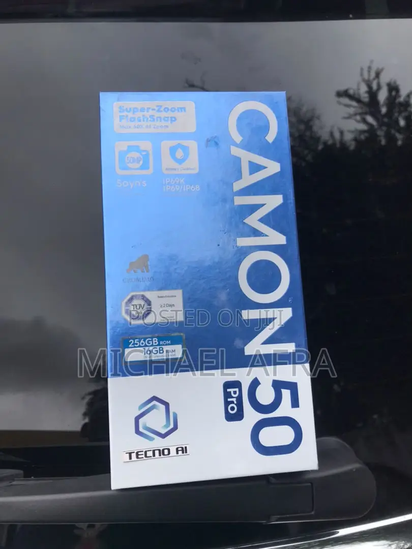 New Tecno Camon 50 Pro 256 GB Black