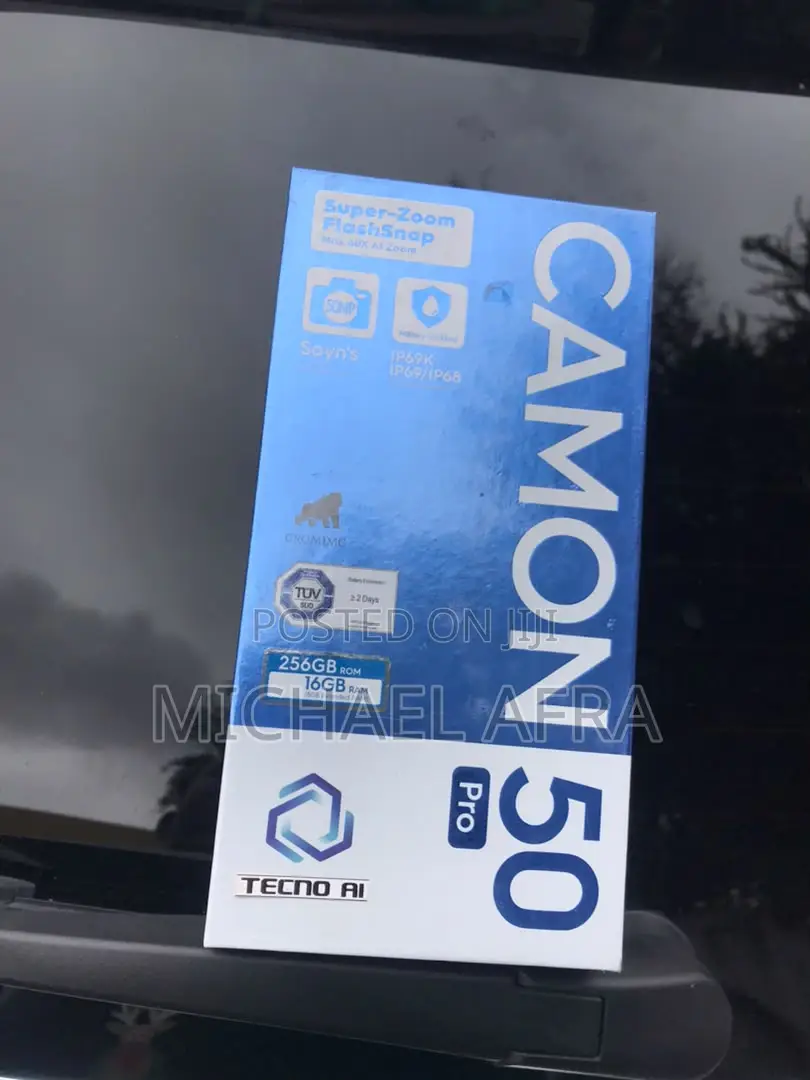 New Tecno Camon 50 Pro 256 GB Black