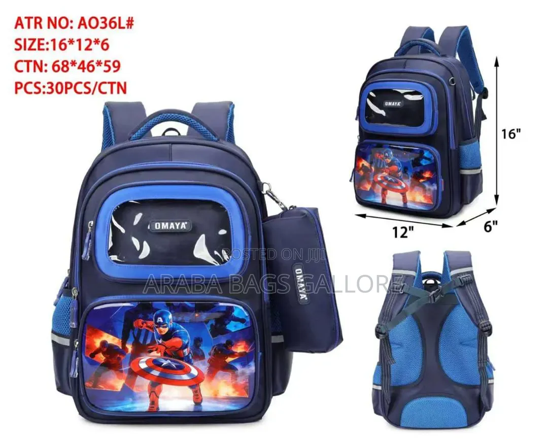 Omaya School Bags for Kids With Pencil Case
