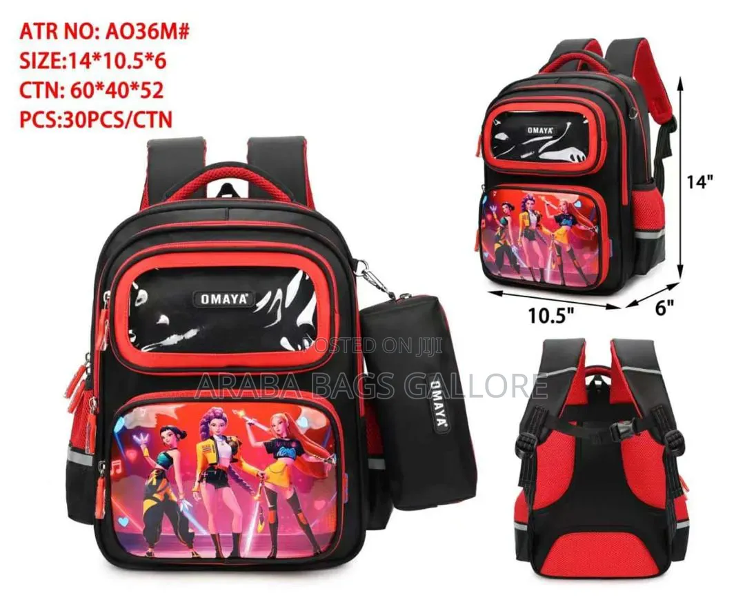 Omaya School Bags for Kids With Pencil Case