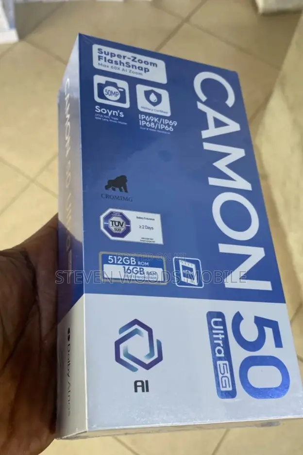 New Tecno Camon 50 Ultra 512 GB Black