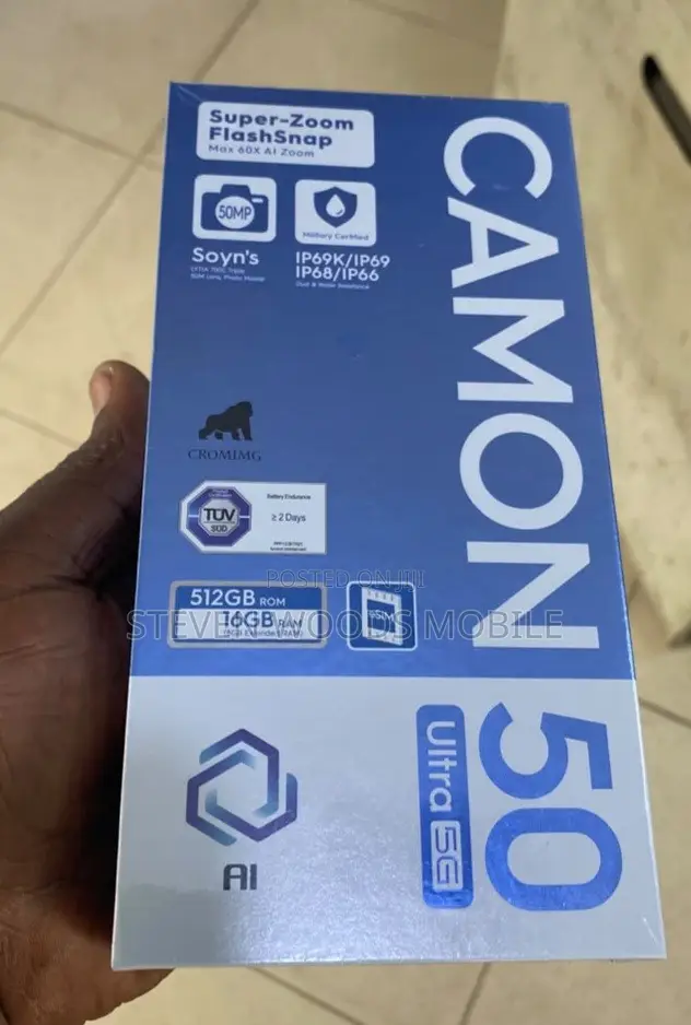 New Tecno Camon 50 Ultra 512 GB Black