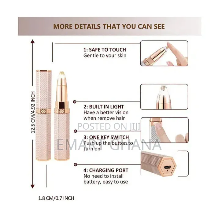 Women's USB Rechargeable 4-in-1 Electric Shaver: Face, Body, Eyebrow