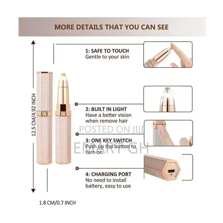 Women's USB Rechargeable 4-in-1 Electric Shaver: Face, Body, Eyebrow
