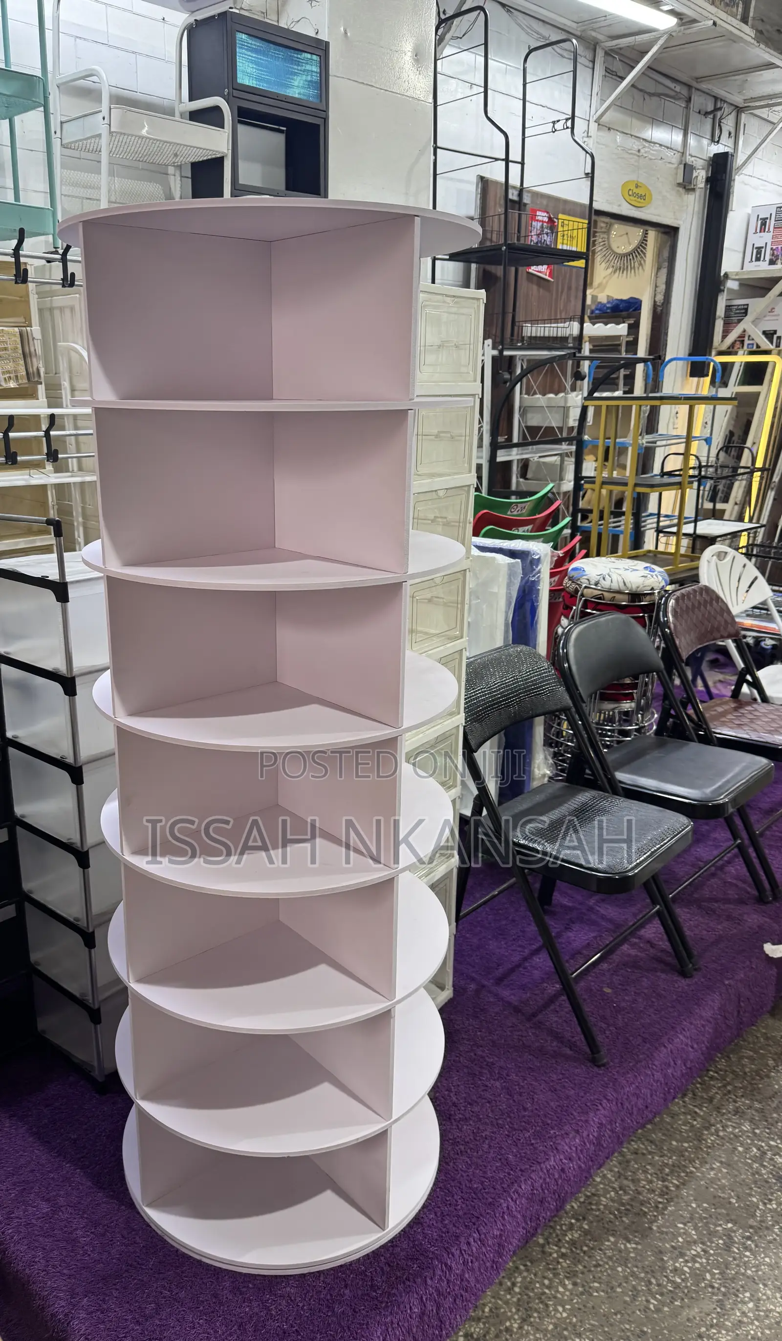 Wood Rotated Shoes Rack