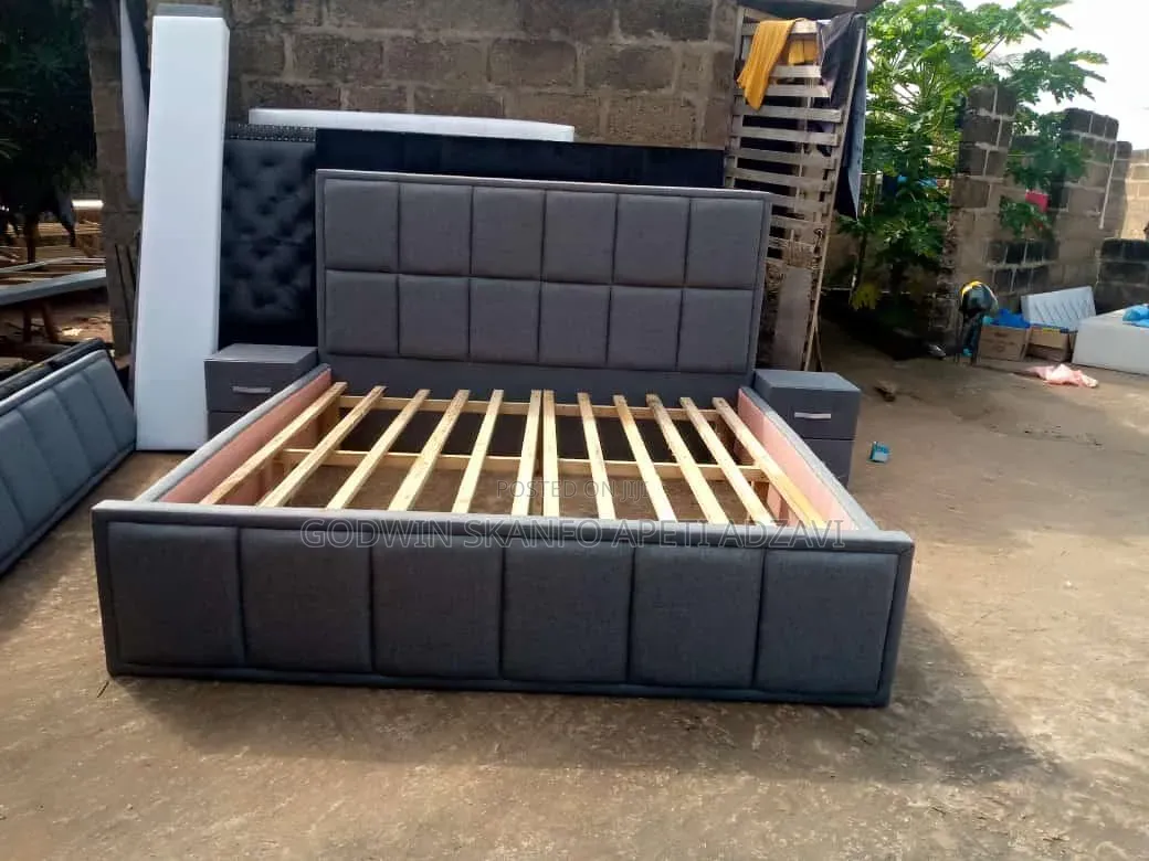 Queen Size Bed Frame and Side Drawer Available