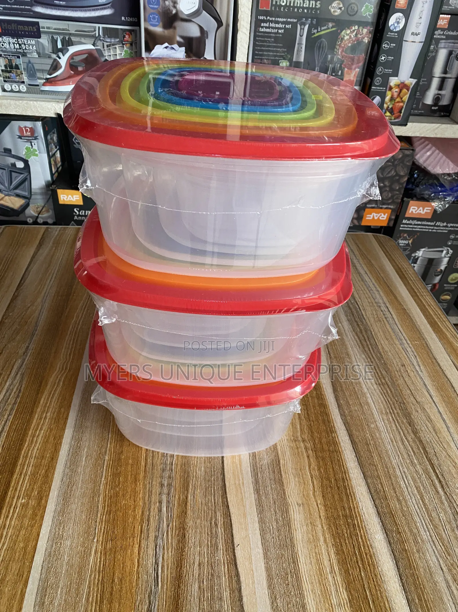 7pcs Plastic Food Boxes for Vegetables and Fruits