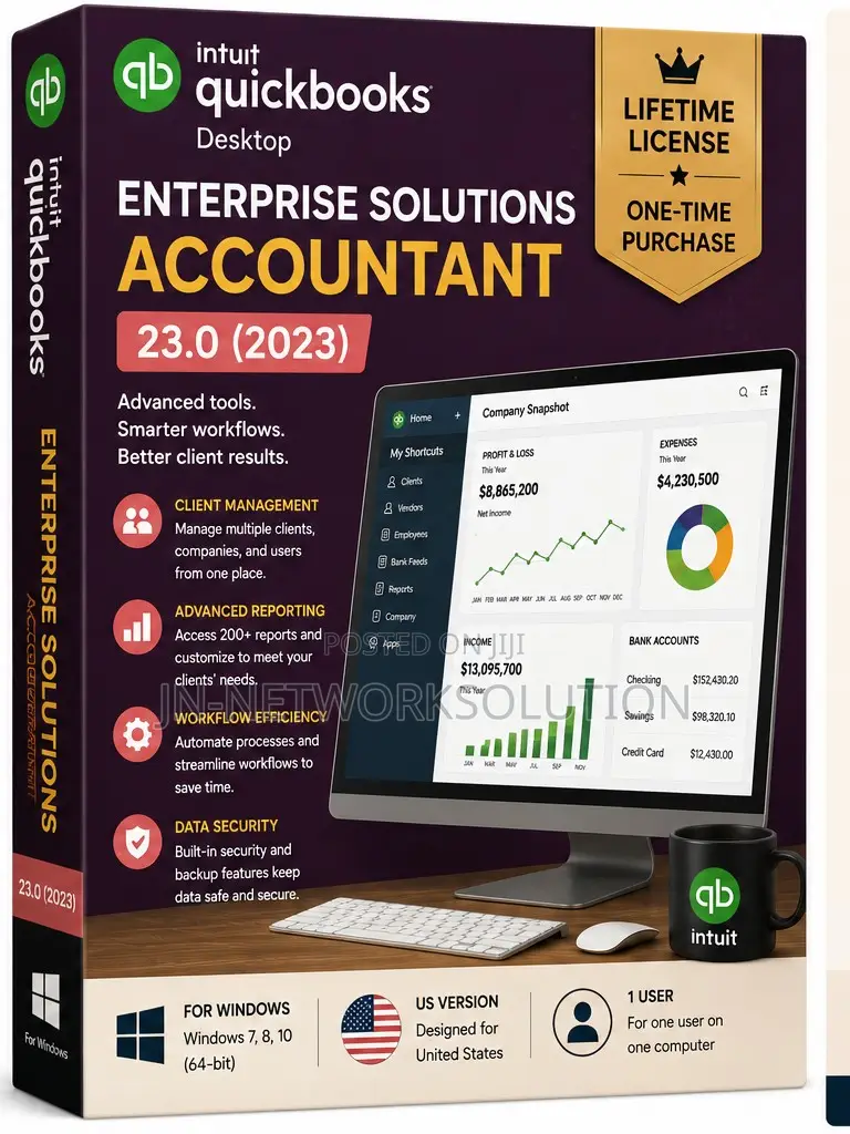 Intuit QuickBooks Desktop Enterprise Solutions Accountant 23.0 (2023)