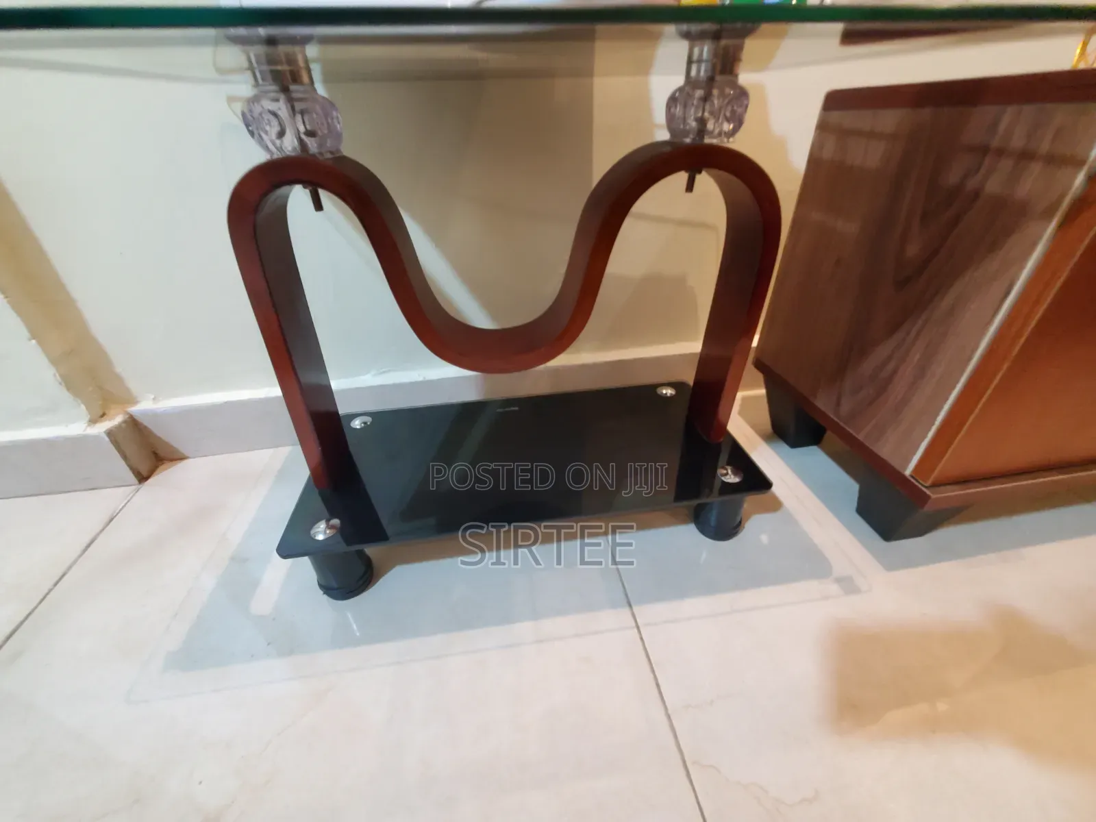 Centre Tables Glass and Side Table (Pair)-Relocation Sale