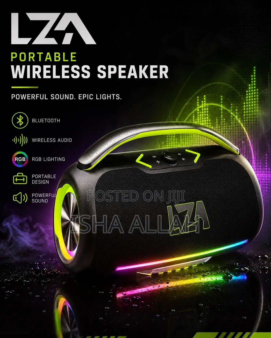 LZ1 ThunderGlow RGB Portable Speaker