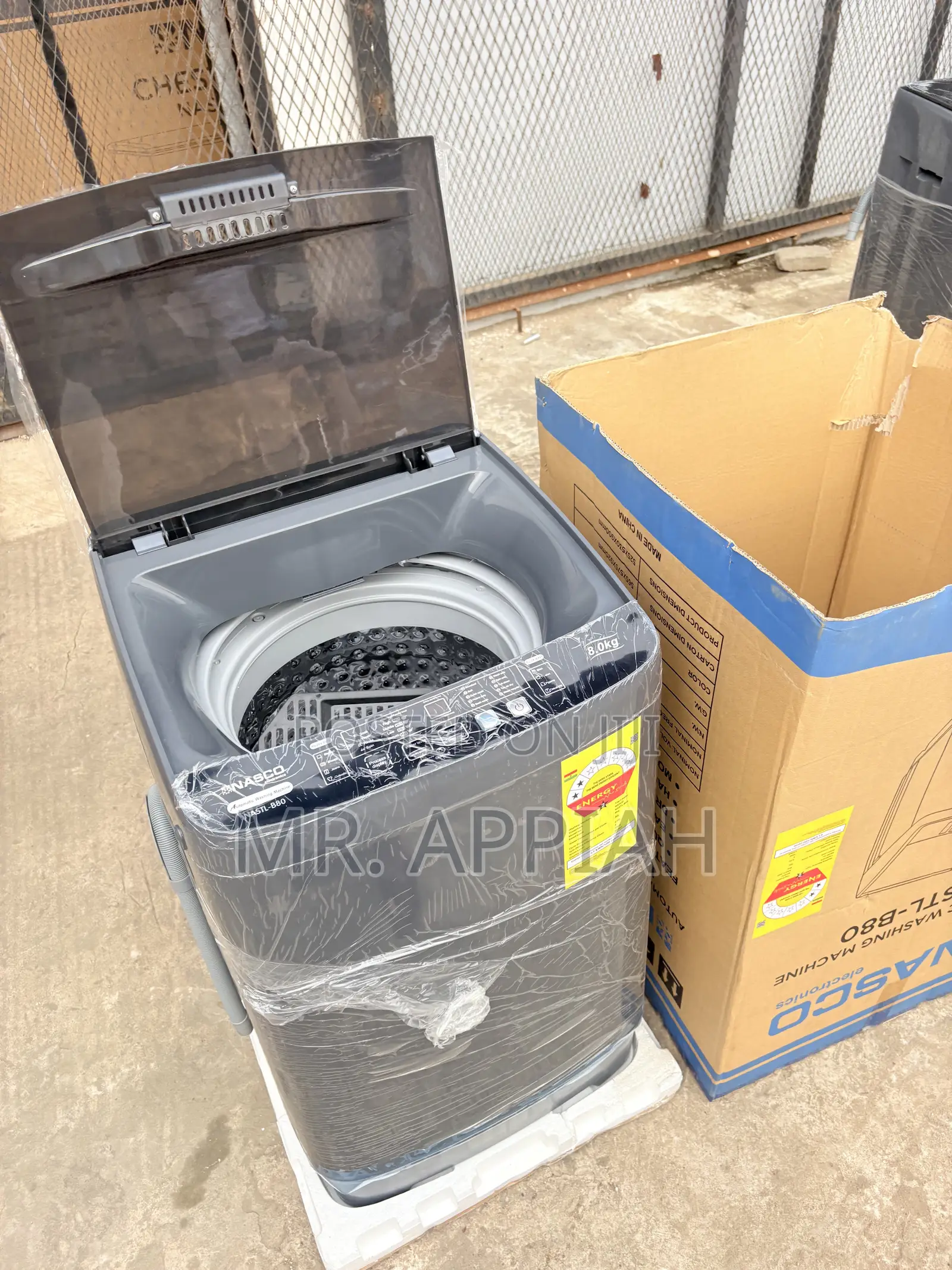 Energy Saving Nasco Nastl-B80 Top Load Washing Machine(Gray).