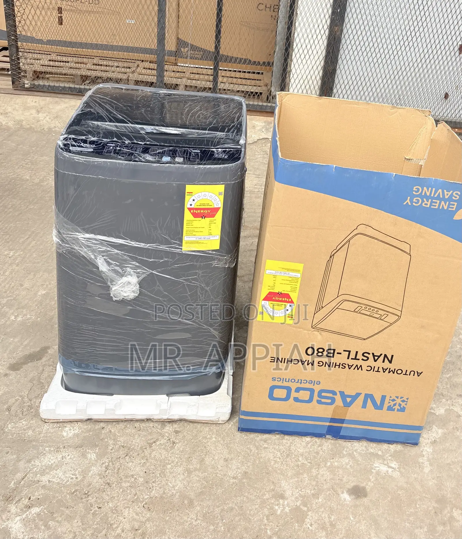 Fresh in Box Nasco 8kg Top Load Washing Machine(Nastl-B80)dark Gray
