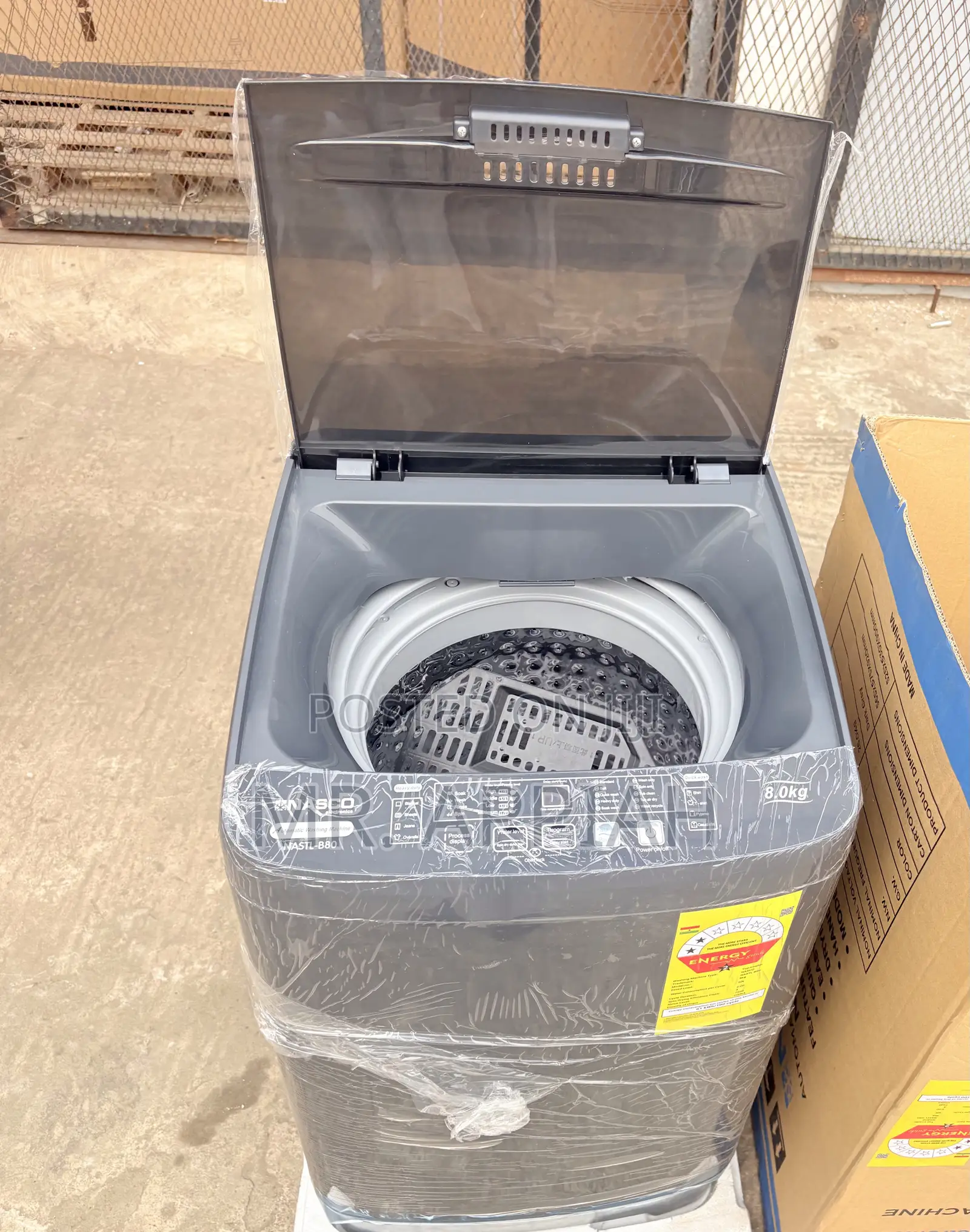 Shop Nasco Nastl-B80 8kg Top Load Washing Machine(Dark Gray) 