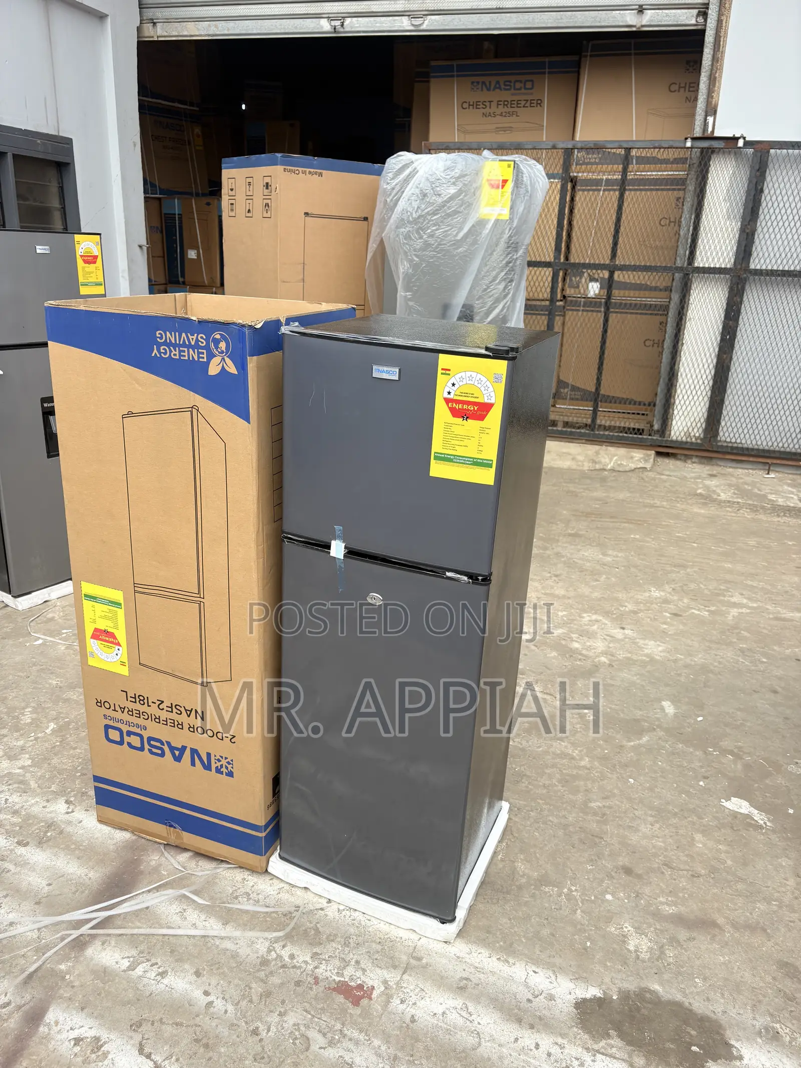 Classic Nasco Nasf2-18fl Double Door Electric Refrigerator.