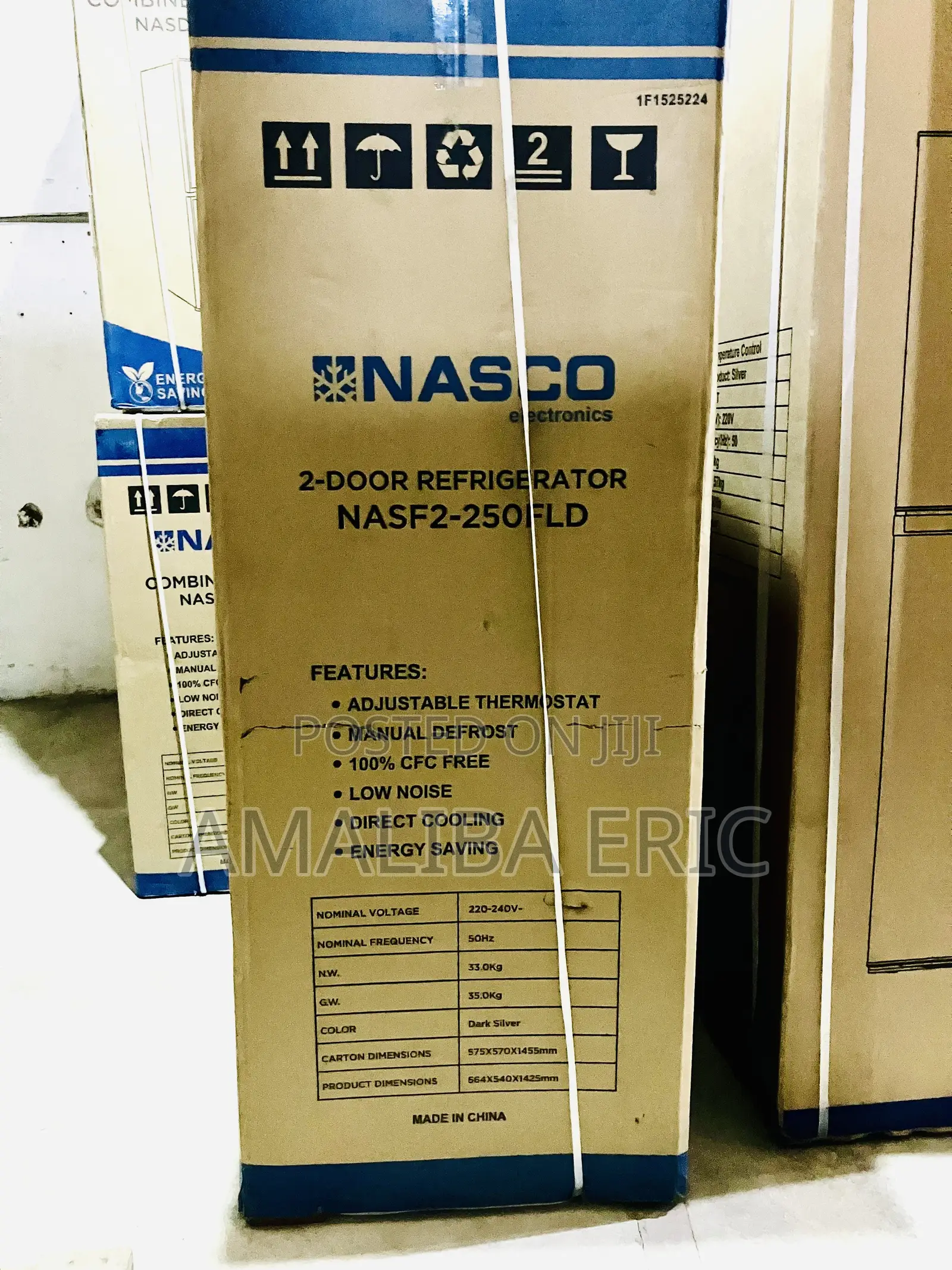Reliable Nasco Nas-250fld (210ltrs) Double-Door Refrigerator