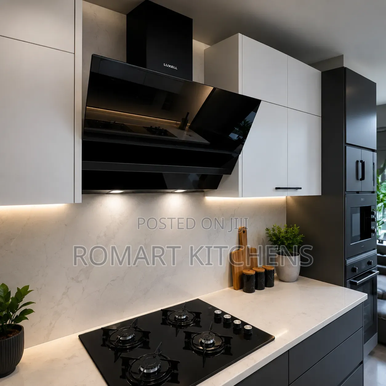 2 Items 60cm Inbuilt Cooktop (Hob) and Heat Extractor (Range Hood).