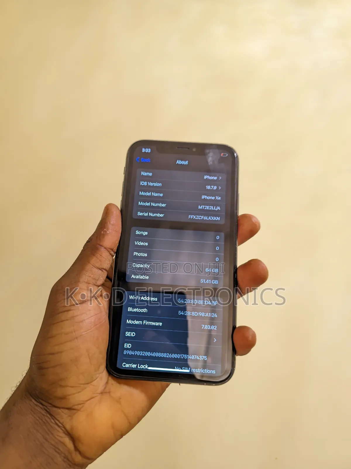 Apple iPhone XR 64 GB Black
