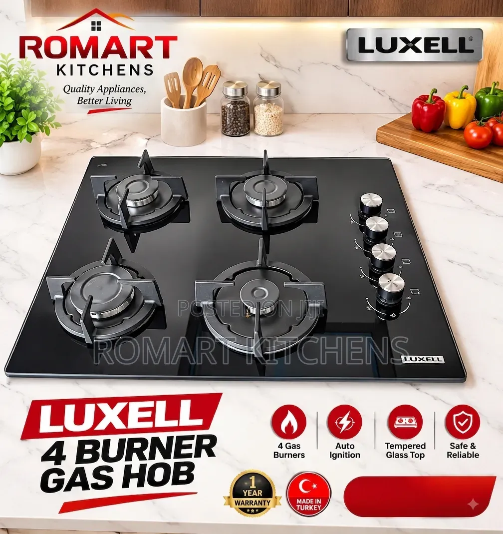 Turkish 60cm Inbuilt Ceramic Glass Burner. With Auto Ignition Switch