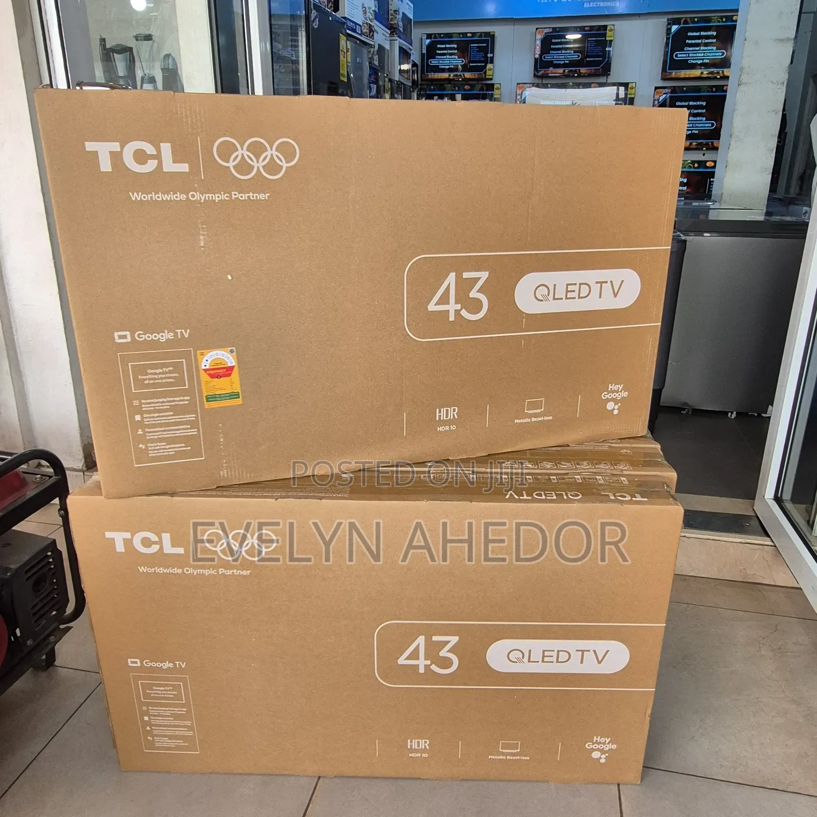 World Class of TCL 43 Inches Smart Google TV Qled Fresh in Box for Sal