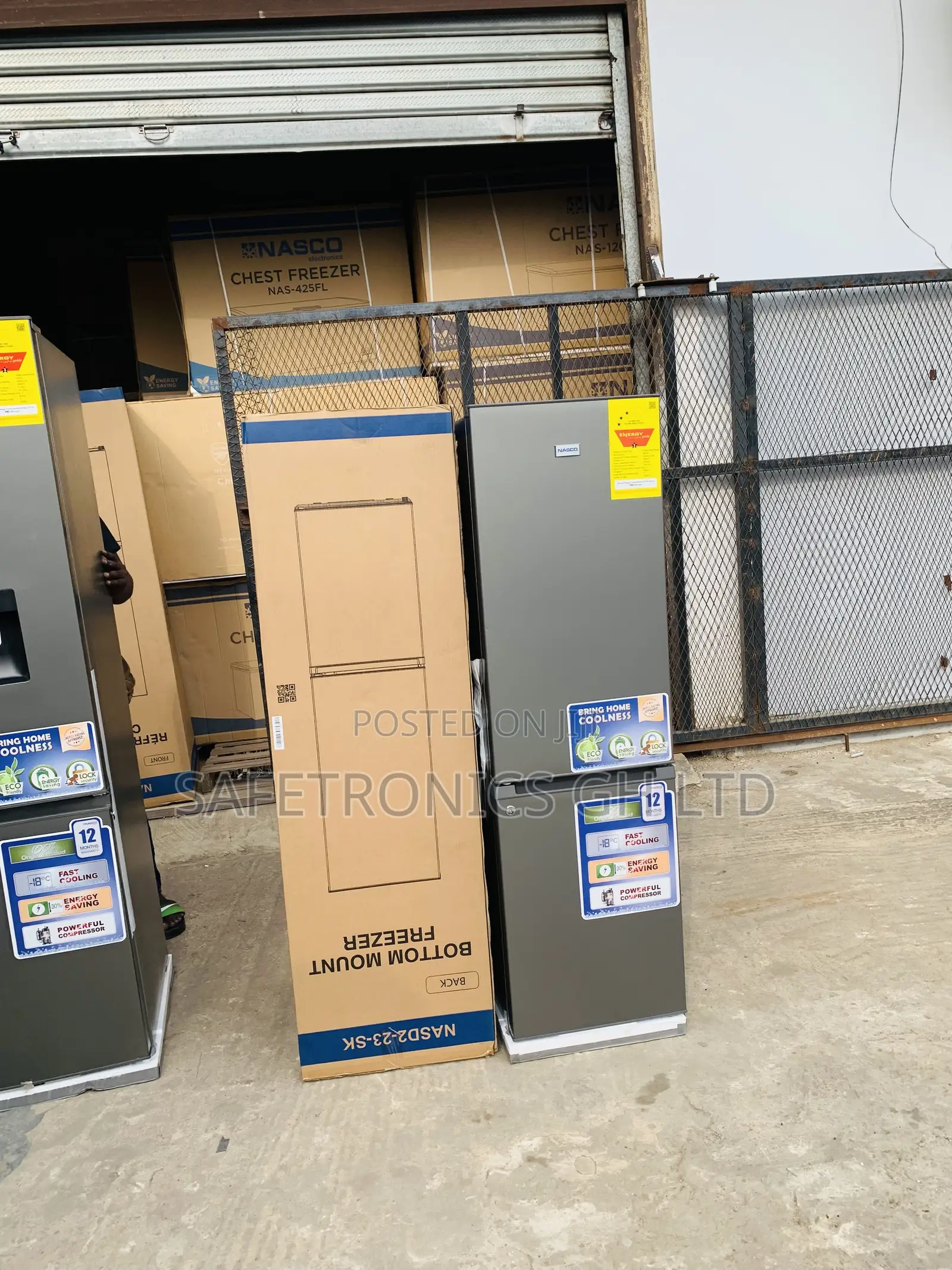 Exclusive New Nasco NASD2-23-SK 170L Double Door Bottom Freezer