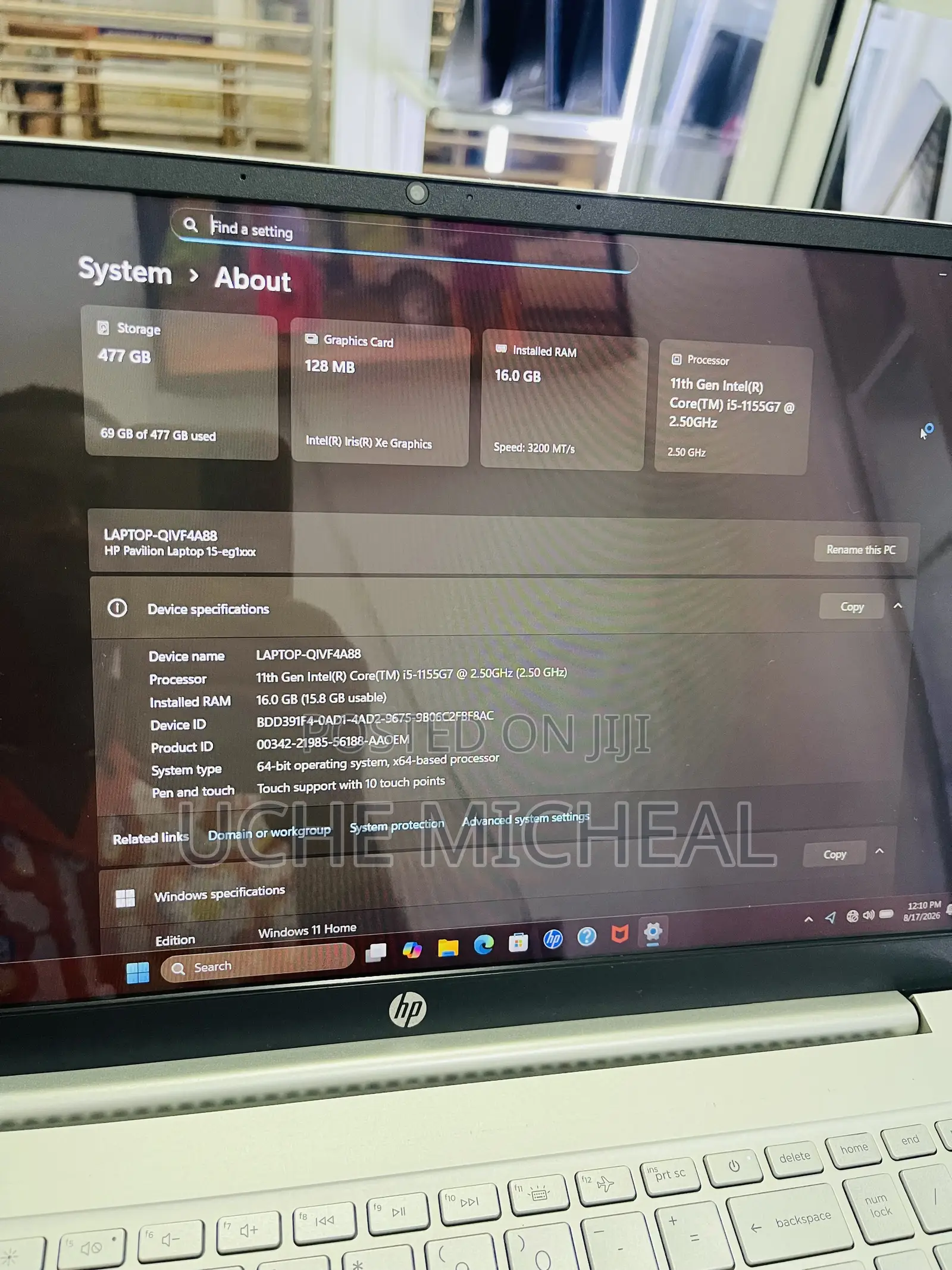 Laptop HP Pavilion 15 16GB Intel Core i5 SSD 512GB