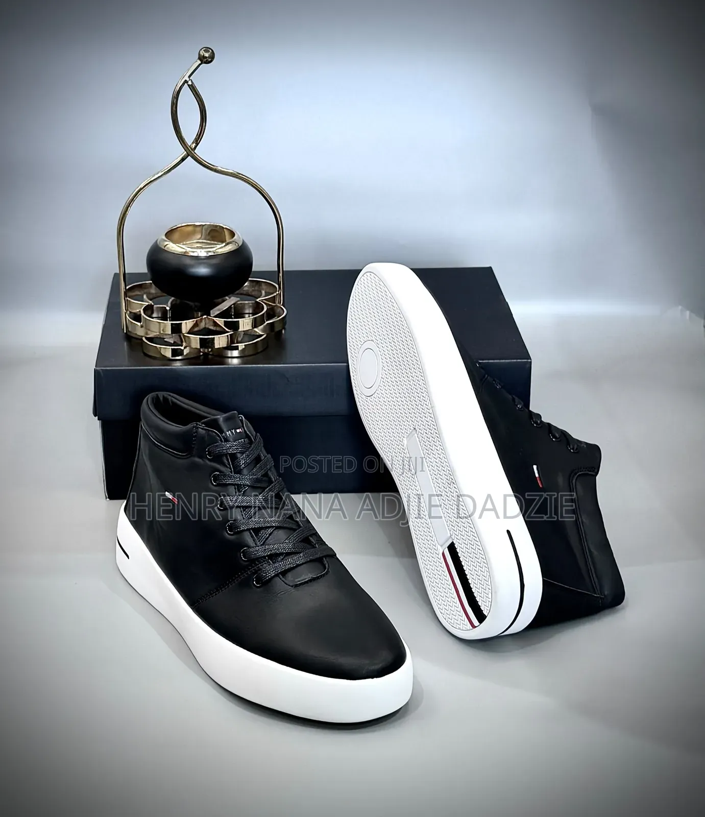 Tommy Hilfiger Classic Black White Boots