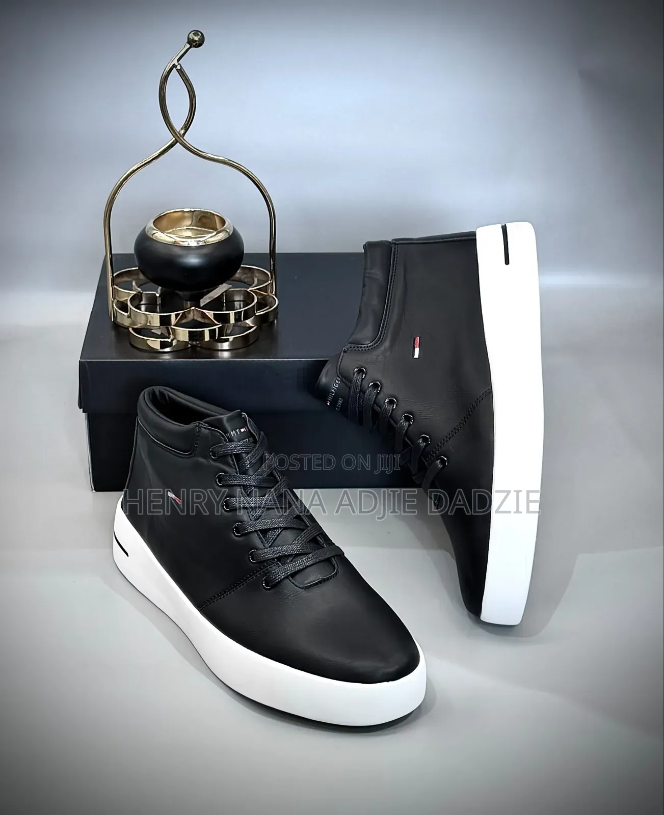 Tommy Hilfiger Classic Black White Boots