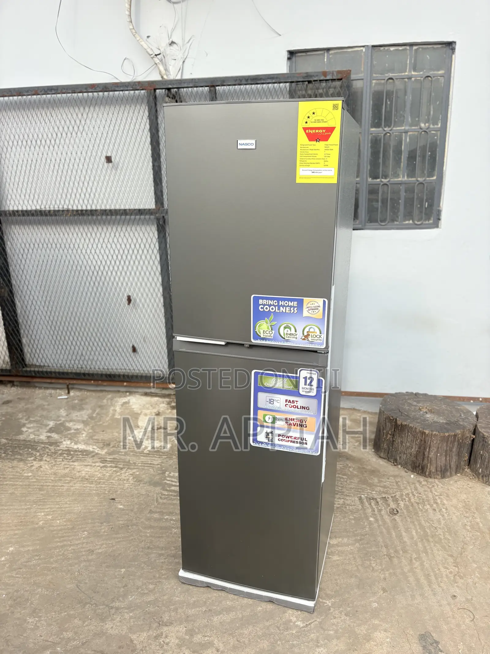 High Quality Nasco Nasd2-29sk Bottom Mount Freezer Fridge(251Liters)