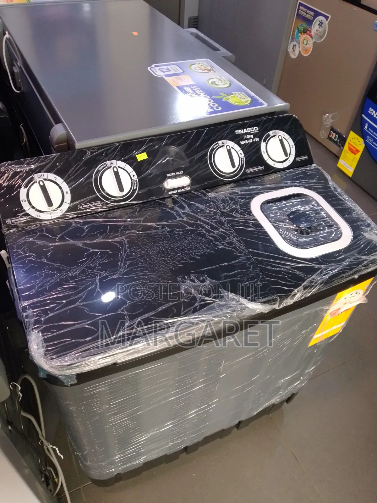Low Energy Consumer Nasco 7 Kg Semi Automatic Washing Machine