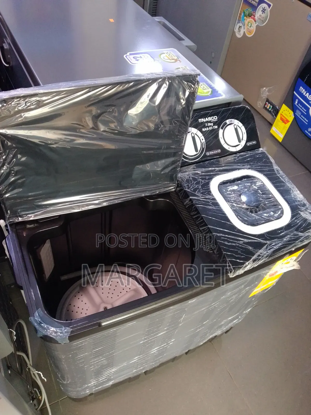 Low Energy Consumer Nasco 7 Kg Semi Automatic Washing Machine