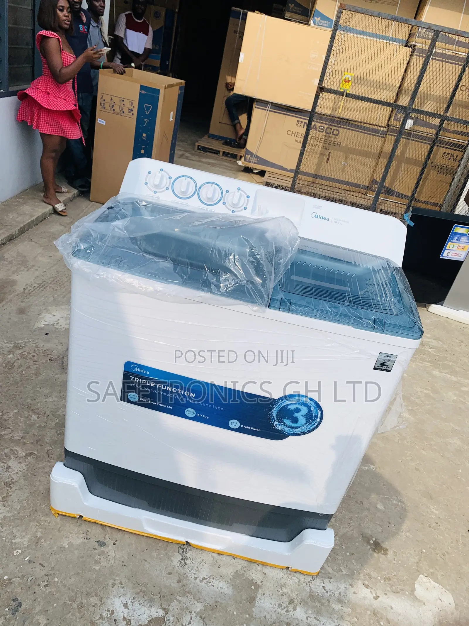Recommend Midea 18kg Twin Tub Washing Machine Mt100w180/Wg-7