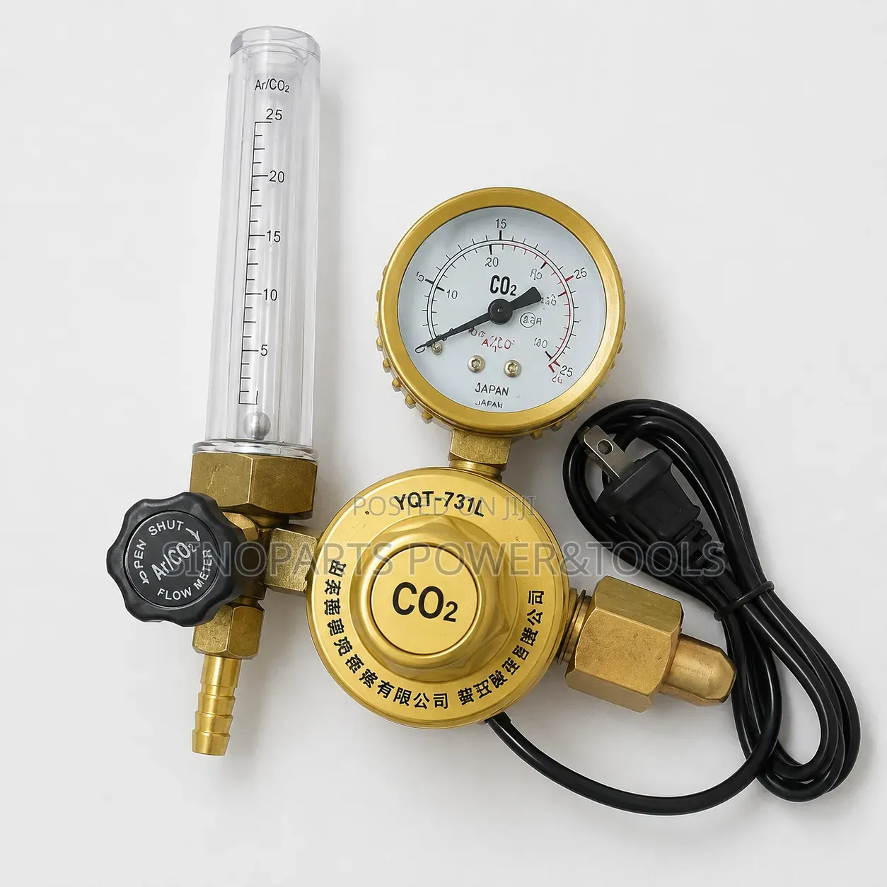 YQT-731L CO2 Welding Regulator With 25l/Min Flow Meter