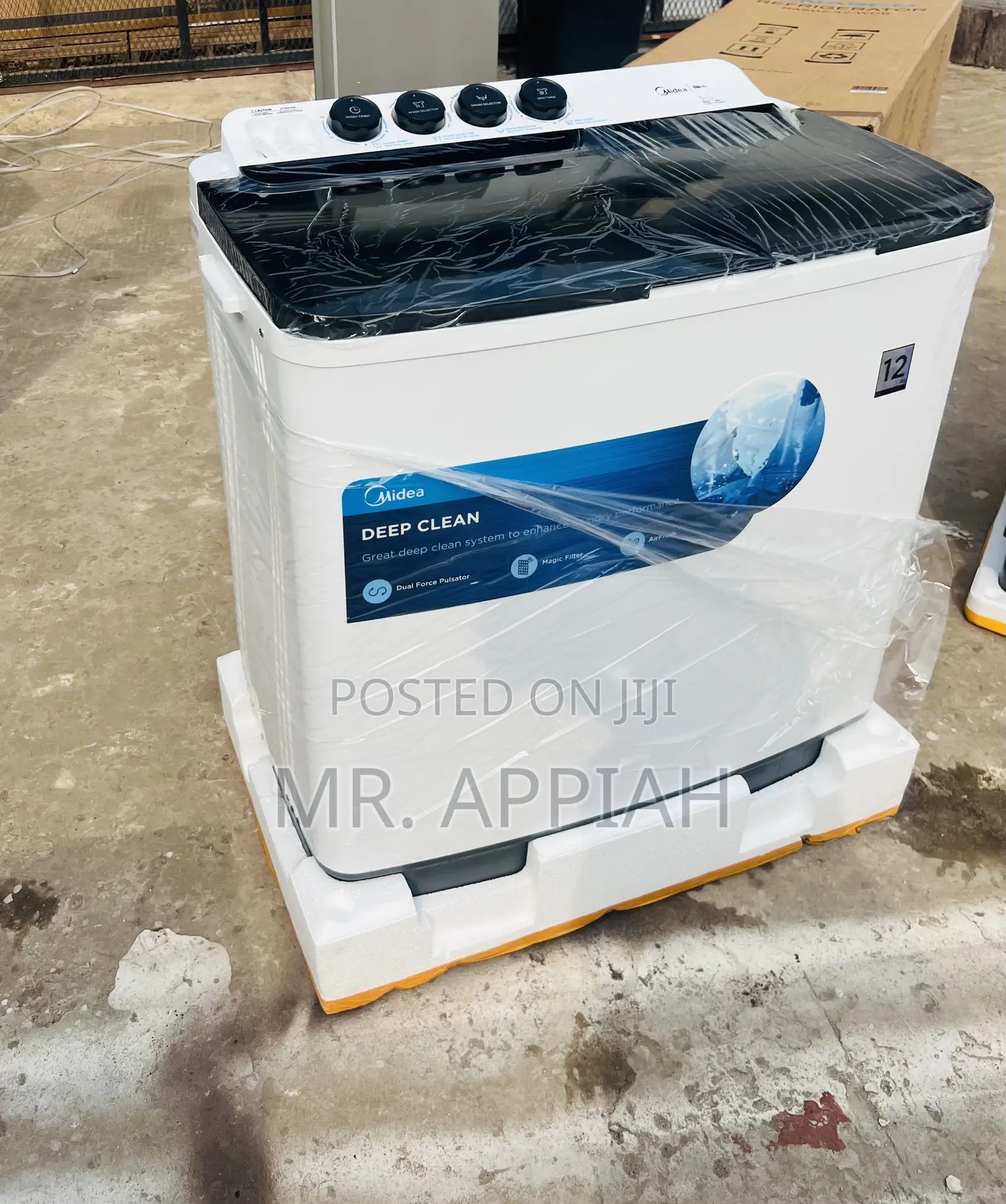 Choose Classic Midea 12kg Twin Tub Washing Machine(Spin Dry)