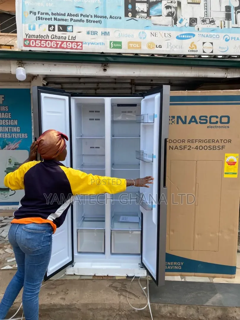 Nasco 400 Litre Side by Side Refrigerator Inbuilt Digital Display