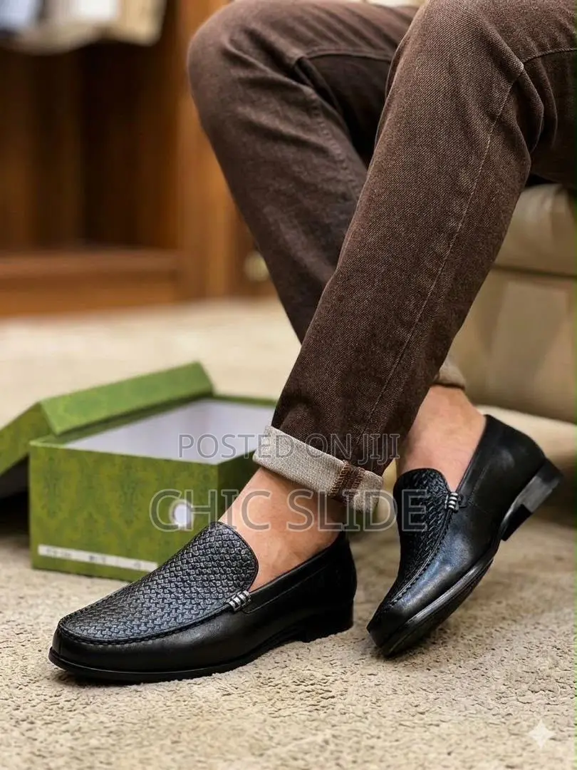 Woven Leather Loafers