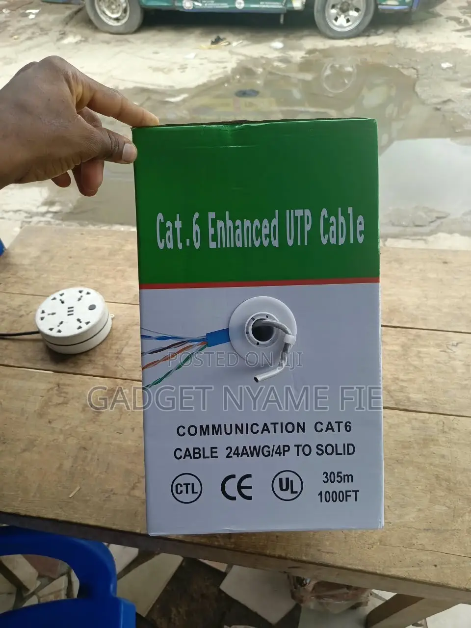Communication Cat 6 Enhanced UTP Cable (305M) - 24awg/4p