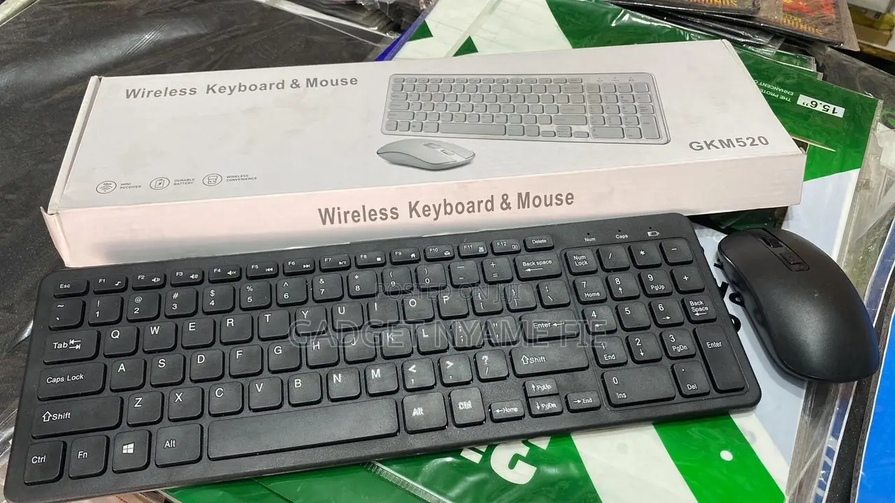 Long Wireless Keyboard and Mouse Combo
