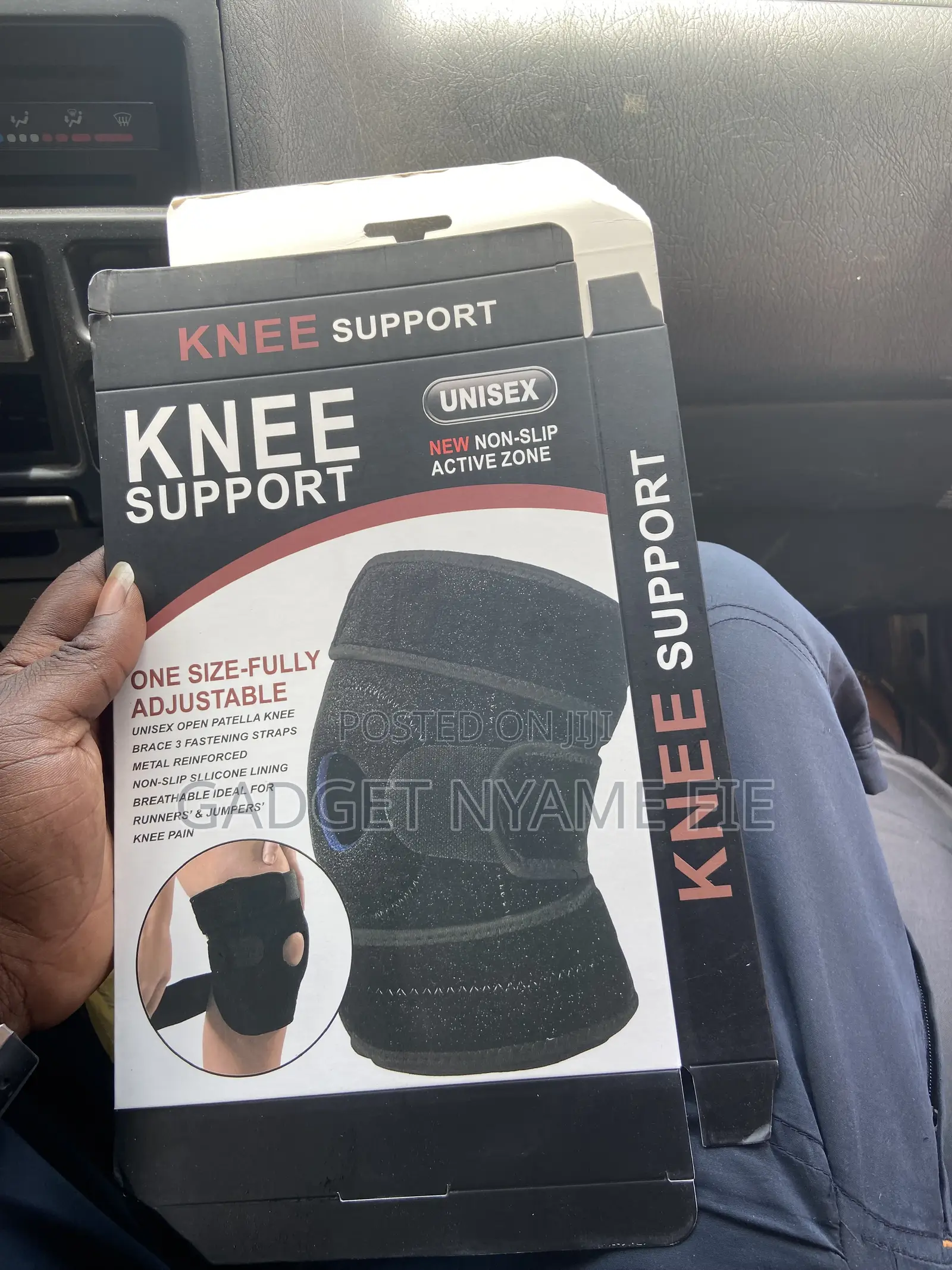 Fully Adjustable Knee Support Brace With Straps