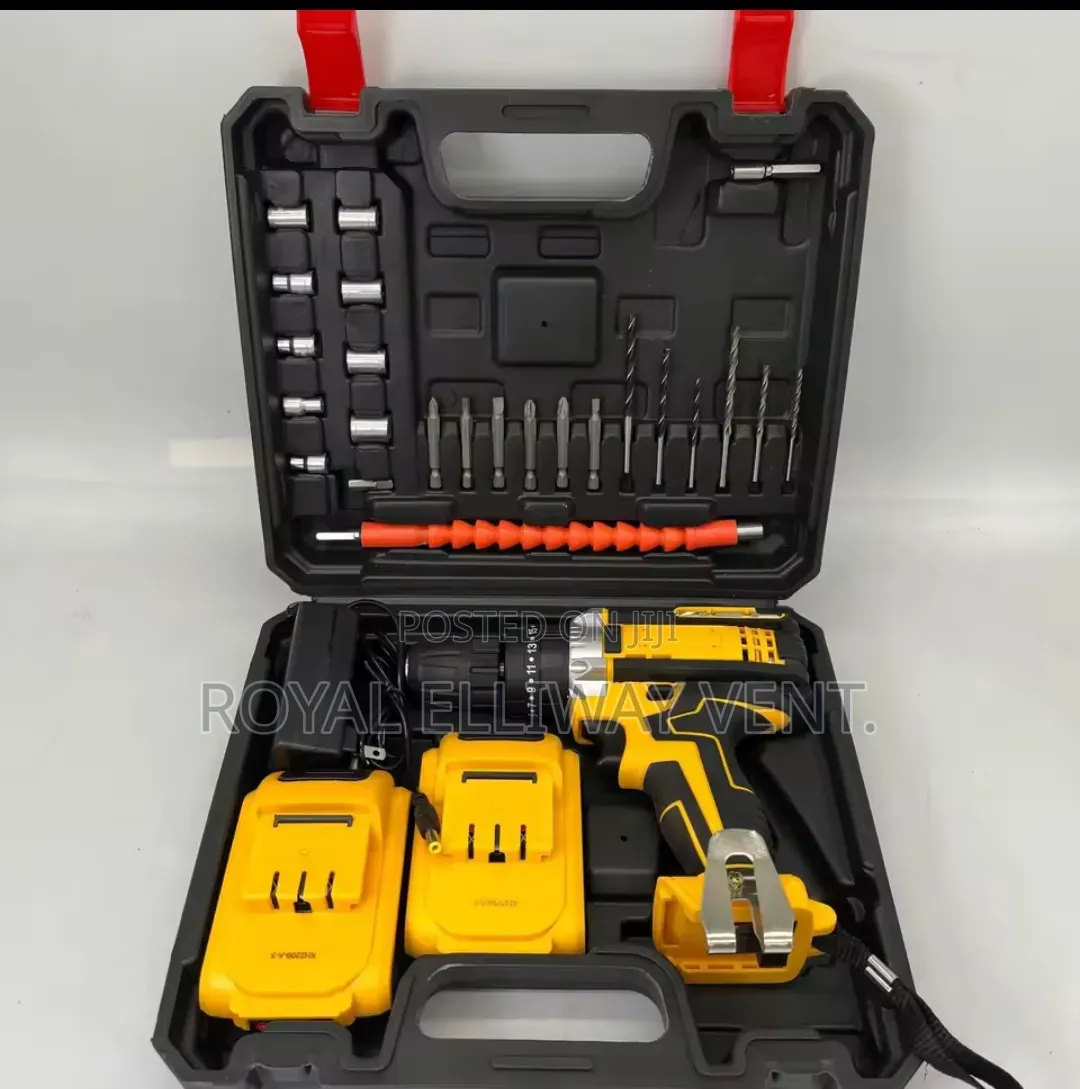 Cordless Drill and Screw Set Machine ( 2 Lithium Batteries)