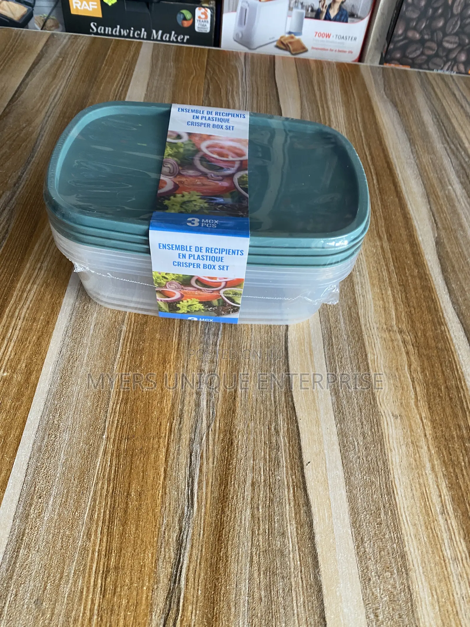 3pcs Plastic Crisper Containers for Vegetables