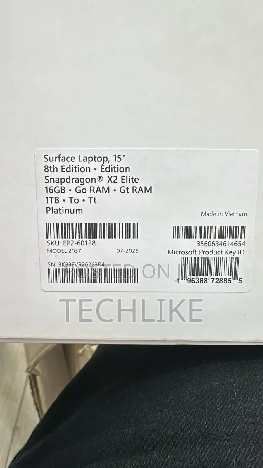 New Microsoft Surface Laptop 8 16GB Qualcomm Snapdragon X Elite SSD 1T