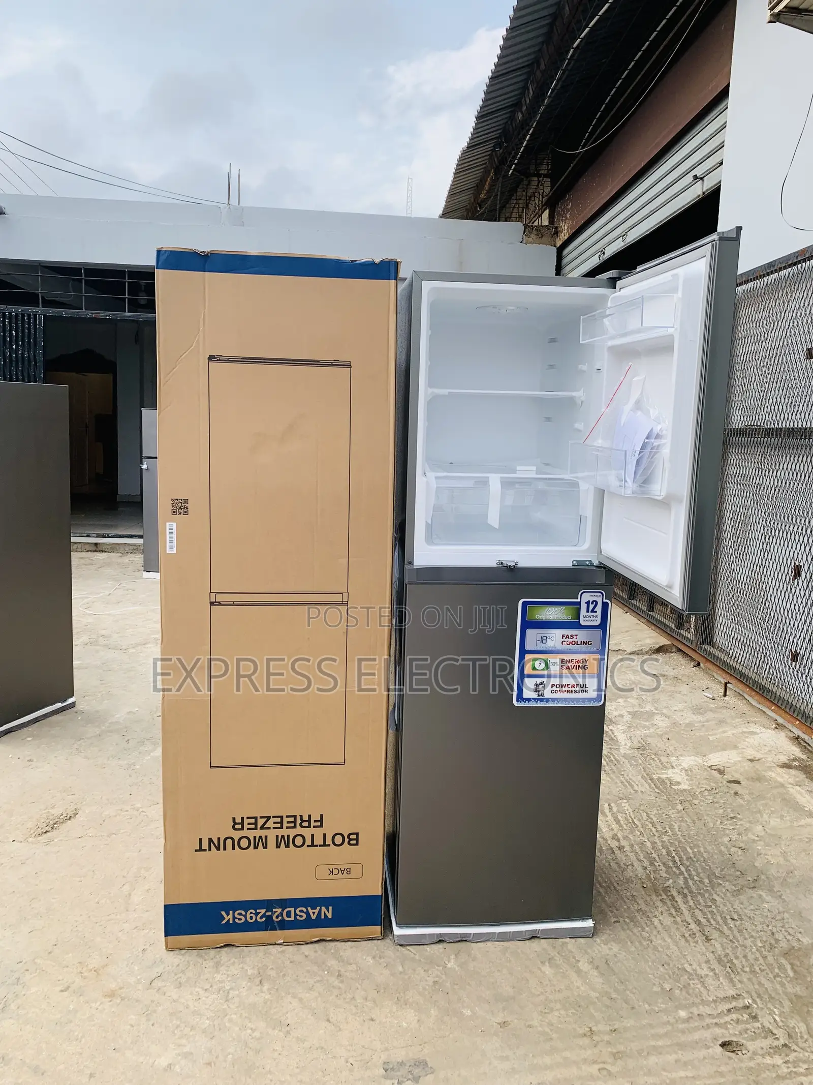 Available Now at Store Nasco Double Door Fridge NASD2-23sk