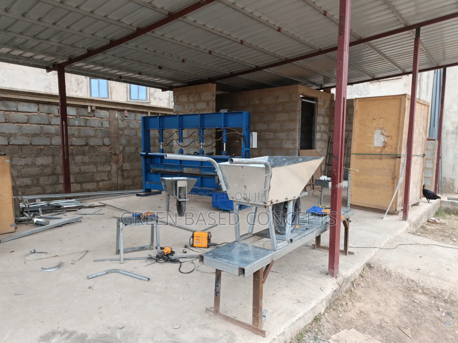 Wheelbarrow for Building Construction