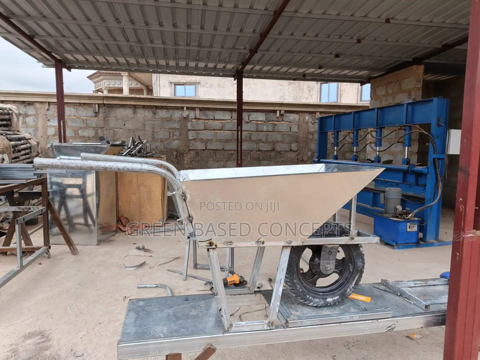 Wheelbarrow for Building Construction