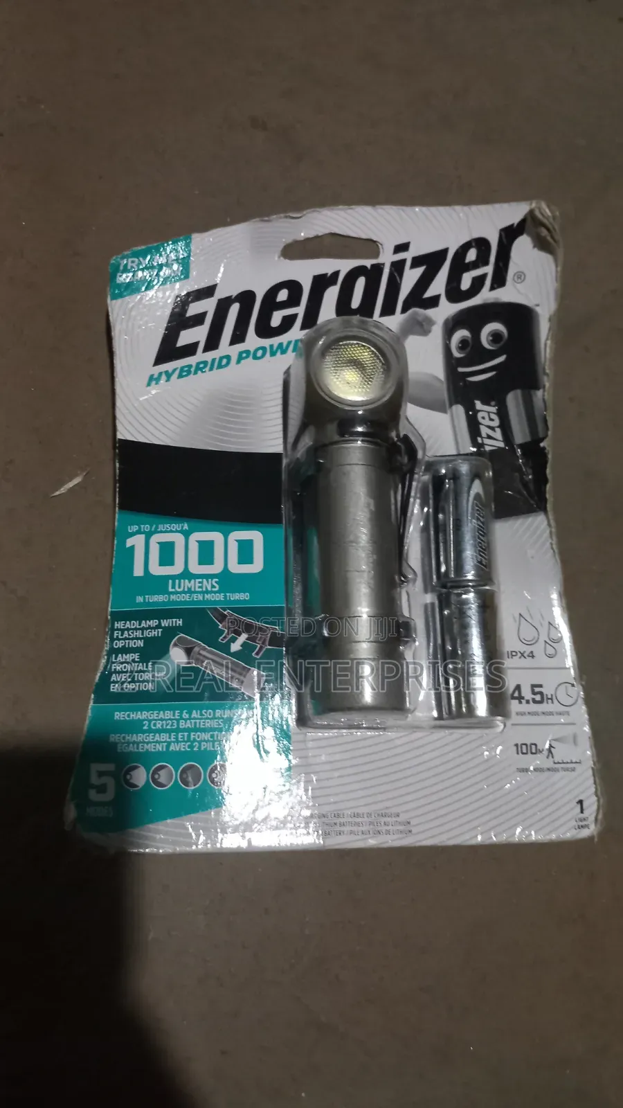 Energizer Hybrid Power Headlamp / Flashlight (1000 Lumens)