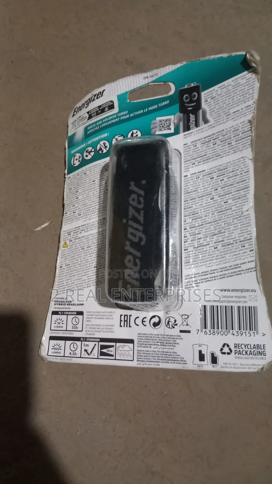 Energizer Hybrid Power Headlamp / Flashlight (1000 Lumens)