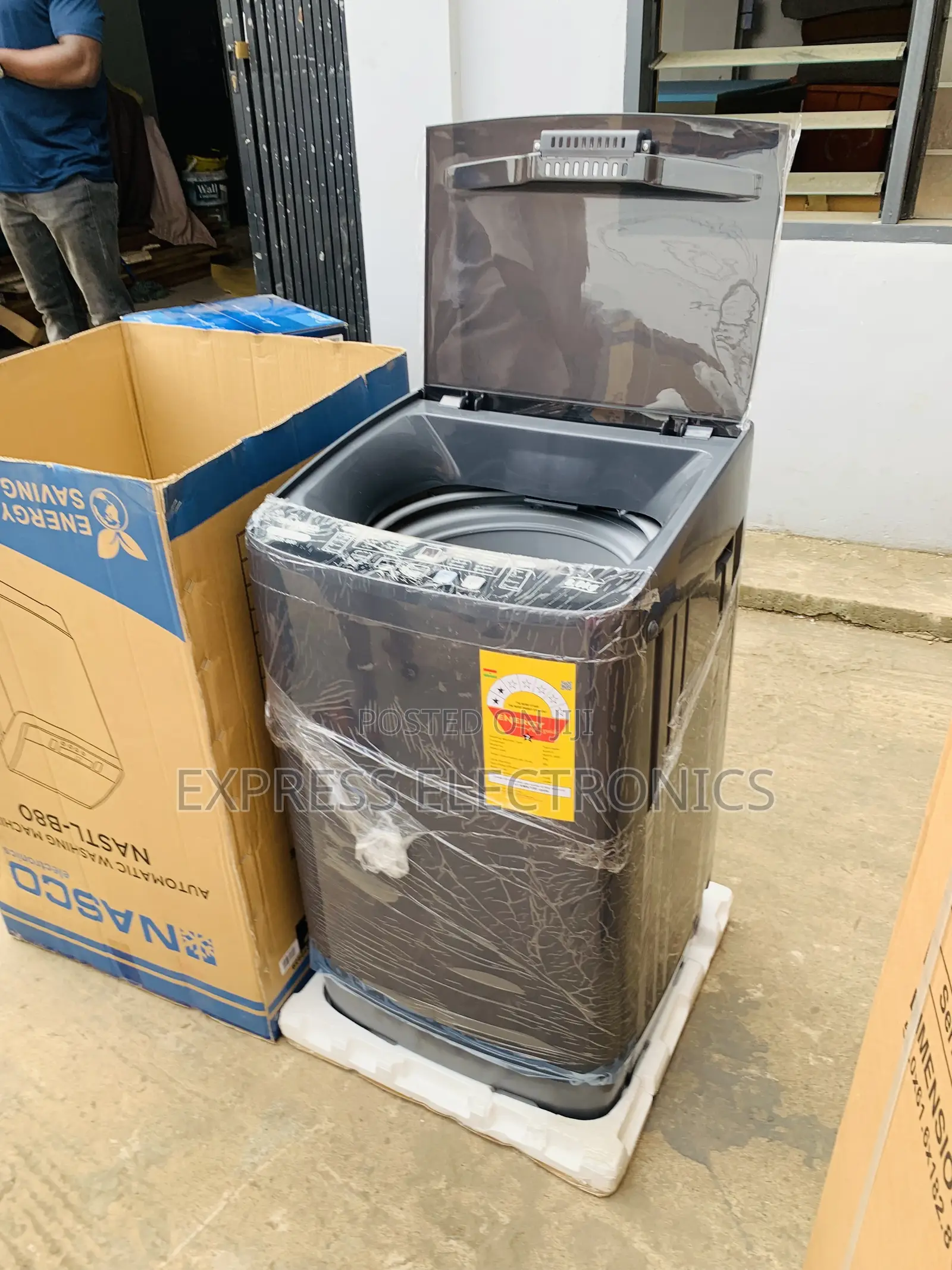 Hot  Deals Nasco 8KG Top Load Fully Suto Washing Machine (NASTL-B80)